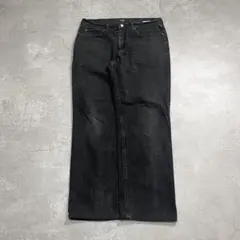 Lee後染めブラックデニムW36L30アメリカ古着リーアメカジ黒