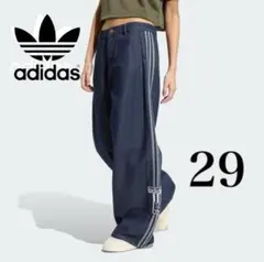 【】ADIBREAK MID RISE WIDE デニムパンツ☆24 新品24】アディダス ADIBREAK デニムパンツMID RISE WIDE - メルカリ