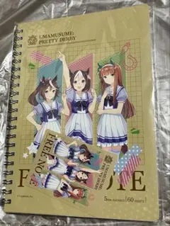 自由帳デザイン　限定ステッカー付A5リングノート ウマ娘 セブンイレブン