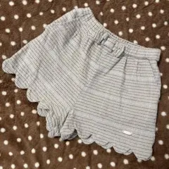 値下げ※petit main チェック柄ハーフパンツ 100