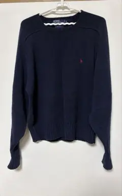 90s Polo by Ralph Lauren ネイビー セーター M