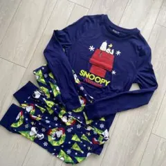 PEANUTS スヌーピー パジャマ　ネイビー　長袖　長ズボン 150センチ
