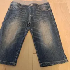 MPS デニムハーフパンツ グレーウエストバンド