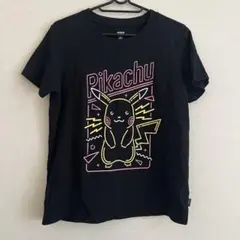 ユニクロ ピカチュウ Tシャツ ネオン ポケモン Mサイズ
