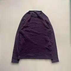 OLD UNIQLO ボーダー ロンt ワインレッド 赤　00s 90s
