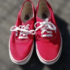 VANS スニーカー レッド　オーセンティック