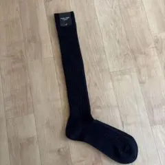 HALISON HOSIERY リブソックス ブラックのサムネイル