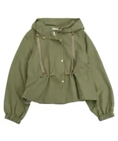 axes femme ポケット付マウンテンパーカー カーキ