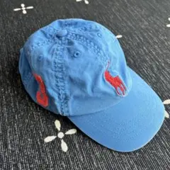 ラルフローレン　POLO 水色　キャップ　キッズ　ベビー　2-4T ブルー　美品