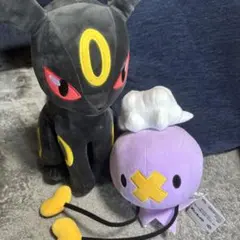 ポケットモンスター めちゃもふぐっと ブラッキー、もふぐっとぬいぐるみ フワンテ