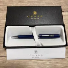 CROSS ボールペン ネイビー 専用ケース付き