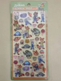 【正規品】ズートピア ボンボンドロップシール ディズニー 立体 ぷっくり