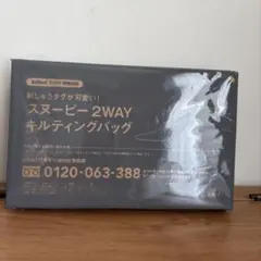 InRed 11月号 特別付録 スヌーピー 2WAY キルティングバッグ