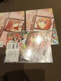 五等分の花嫁　完結記念　限定販売　下敷き　一花　二乃　三玖　四葉　五月