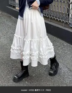 tiptop フリルミドル丈スカートのサムネイル