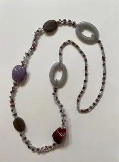 ハンドメイド ロングネックレス