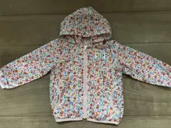 90ミキハウス ホットビスケッツ花柄 ウィンドブレーカー ジャケットジャンバー