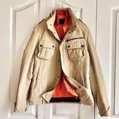 メンズビギ　2way ジャケット　ブルゾン　ライナー付き　裏地パープル　M.L