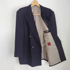 大きいサイズ　3L　ダブルブレストテーラードジャケット　金釦　紺ブレ　アメカジ