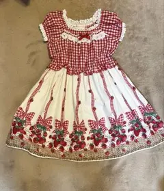 シャーリーテンプル 110cm いちごバスケット シンデレラ ワンピース