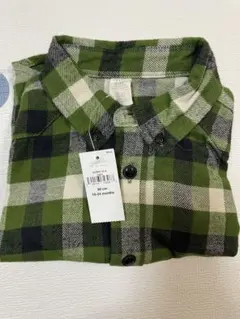 【新品タグ付き】BABYGAP・90cm チェック柄 長袖シャツ 18-24ヶ月