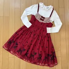 シャーリーテンプル ジャンバースカート ワンピース 日本製 難あり 140㎝