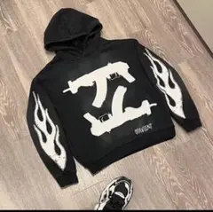 PROJECT:47Hoodie Dripパーカー 黒パーカーメンズ - メルカリ
