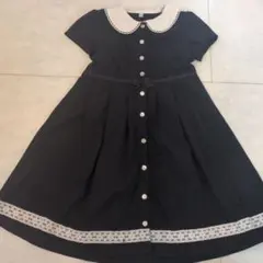 【即購入OK】小学校受験 お教室 ワンピース 120ネイビー エニィファム