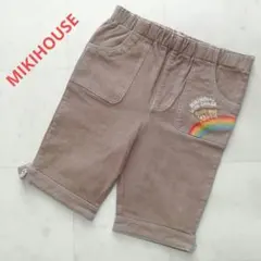 MIKIHOUSE　ボトムス　90　茶　ブラウン　プッチーくん　虹　くま