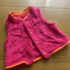 【美品】mont-bellフリースベスト ピンク