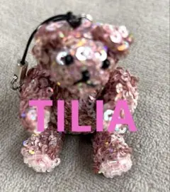 TILIA田川啓二先生が手掛けるブランド「チリア」のスパンコールベアチャーム