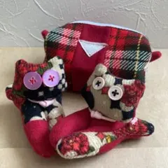 手作り　ハンドメイド　ネコ型大型洗濯ばさみ　ポーチ　小物入れ　3点セット