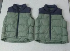 双子に！　ユニクロ幼児用ベスト２枚セット　サイズ80