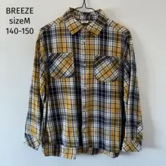 BREEZE チェック　長袖シャツ 140-150