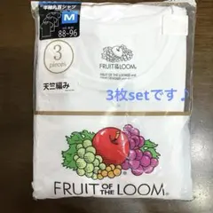 メンズ　半袖　丸首シャツ　М　3枚セット　FRUIT　OF　THE　LOOM