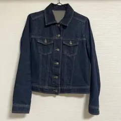 for it デニムジャケット 濃紺　ネイビー　フロントボタン　M おしゃれ