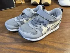 ASICS グレー スニーカー ベルクロ
