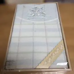 カネボウ花柄刺繍入り タオルケット 140cm×190cmのサムネイル
