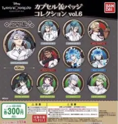 ツイステッドワンダーランド　カプセル缶バッジコレクション６　７種セット　ガチャ