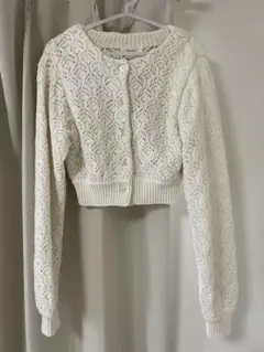 DEICY 透かし編みショートカーディガン アイボリー 韓国風 春夏 完売品