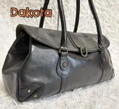 Dakota ダコタ オールレザー ホースビット ボストンバッグ 黒のサムネイル