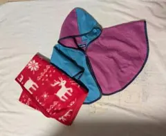 L.L.Bean フード付きフリースポンチョ