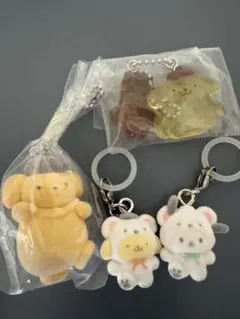 めじるしアクセサリー サンリオキャラクターズ ふわふわスノー　ポチャッコ　プリン