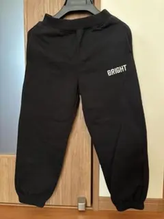 GUキッズ 裏起毛スウェットパンツ ブラック