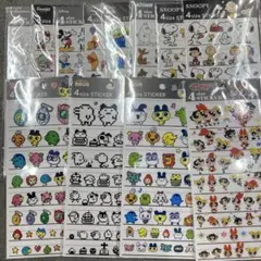 パワパフ、たまごっち、ディズニー、サンリオなど、4サイズステッカー14枚セット
