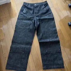 BLAZED LOGO RIGID BAGGY DENIM 値下げ可