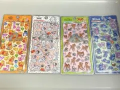 正規品　プチドロップステッカー ディスニー 4種　101匹わんちゃん　バンビ