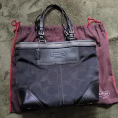 コーチ（COACH）シグネチャー メタリック トートバッグ（型番：10445）