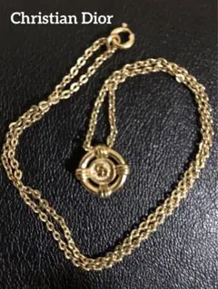 【美品】 Dior ディオール ネックレス サークル ヴィンテージ CDロゴ
