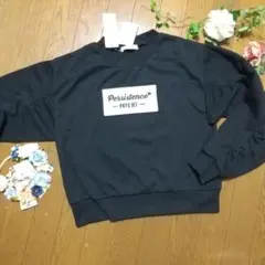 トレーナー 150 ☆黒 新品！ 税込定価 2,730☆女の子 袖可愛い